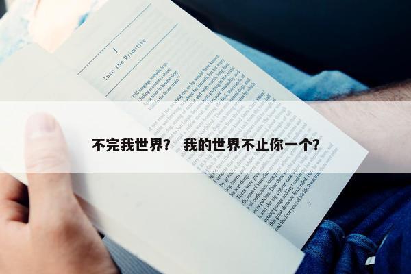 不完我世界？ 我的世界不止你一个？