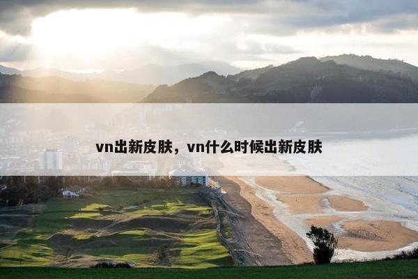 vn出新皮肤，vn什么时候出新皮肤