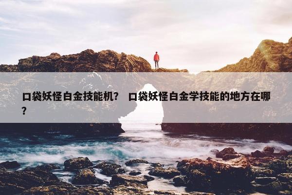 口袋妖怪白金技能机？ 口袋妖怪白金学技能的地方在哪？