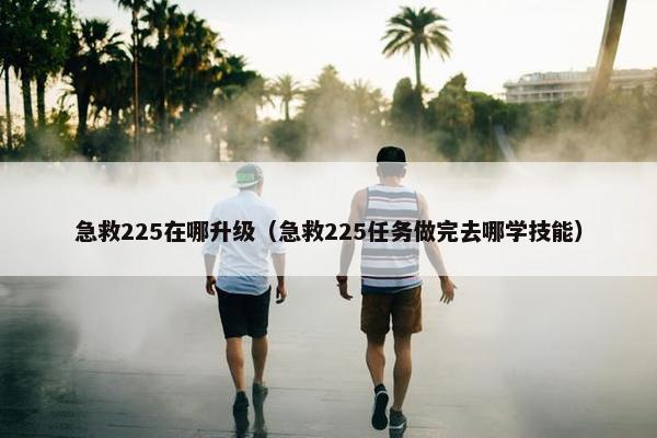 急救225在哪升级（急救225任务做完去哪学技能）