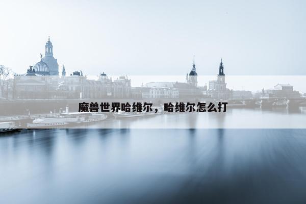 魔兽世界哈维尔，哈维尔怎么打
