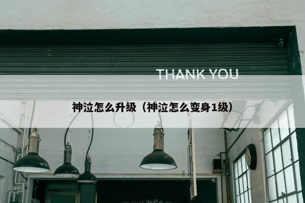 神泣怎么升级（神泣怎么变身1级）