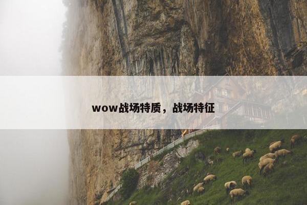 wow战场特质，战场特征