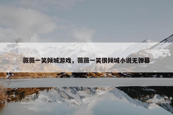 薇薇一笑倾城游戏，薇薇一笑很倾城小说无弹幕