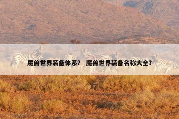 魔兽世界装备体系？ 魔兽世界装备名称大全？