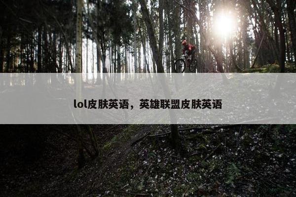 lol皮肤英语，英雄联盟皮肤英语