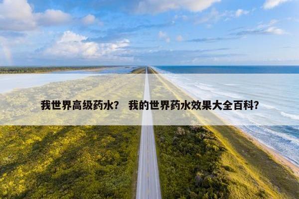 我世界高级药水？ 我的世界药水效果大全百科？