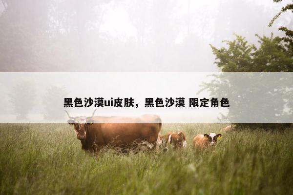 黑色沙漠ui皮肤,黑色沙漠 限定角色 黑色沙漠ui皮肤,黑色沙漠 限定角色