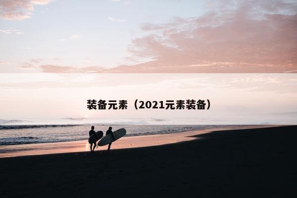装备元素(2021元素装备) 装备元素(2021元素装备)