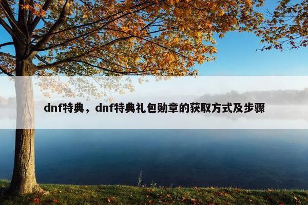 dnf特典,dnf特典礼包勋章的获取方式及步骤 dnf特典,dnf特典礼包勋章的获取方式及步骤