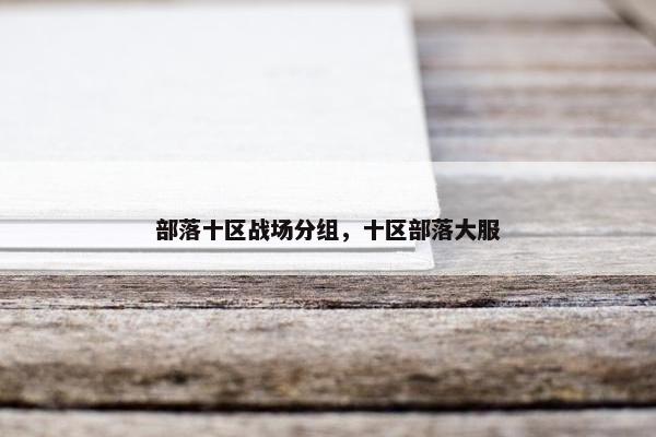 部落十区战场分组，十区部落大服