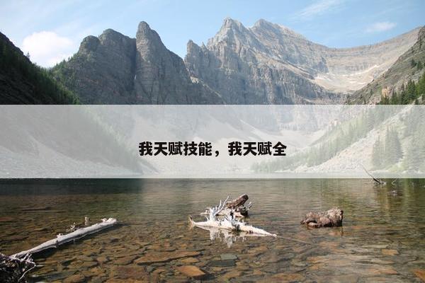 我天赋技能,我天赋全 我天赋技能,我天赋全