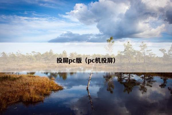 投屏pc版(pc机投屏) 投屏pc版(pc机投屏)