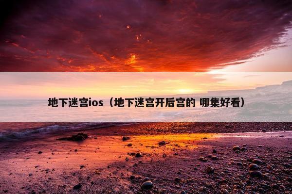 地下迷宫ios(地下迷宫开后宫的 哪集好看) 地下迷宫ios(地下迷宫开后宫的 哪集好看)